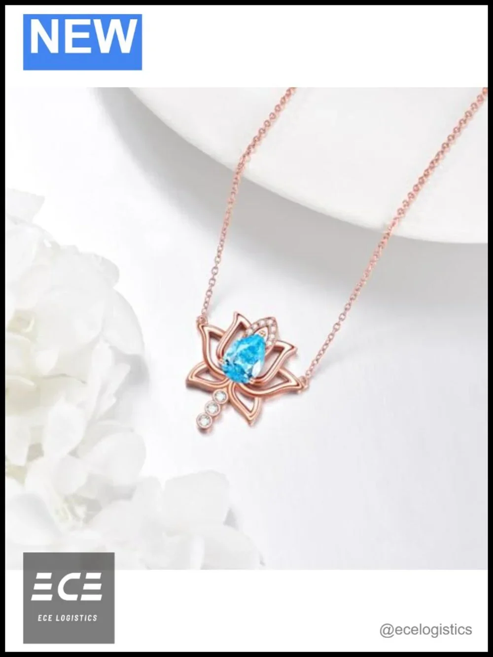 925 Sterling Silver Lotus Flower Pendant Necklace Yoga Jewelry Gift for Women
